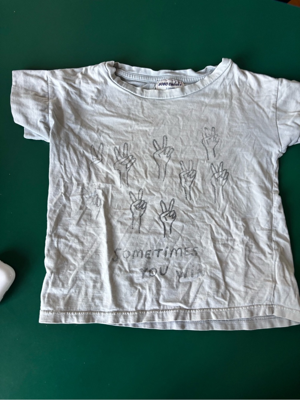 Bobo Choses White Graphic Peace Sign Tee
